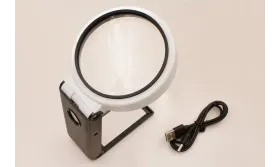 Lupa de Mesa con brazo rotatorio y Luz LED / Herramientas bisutería