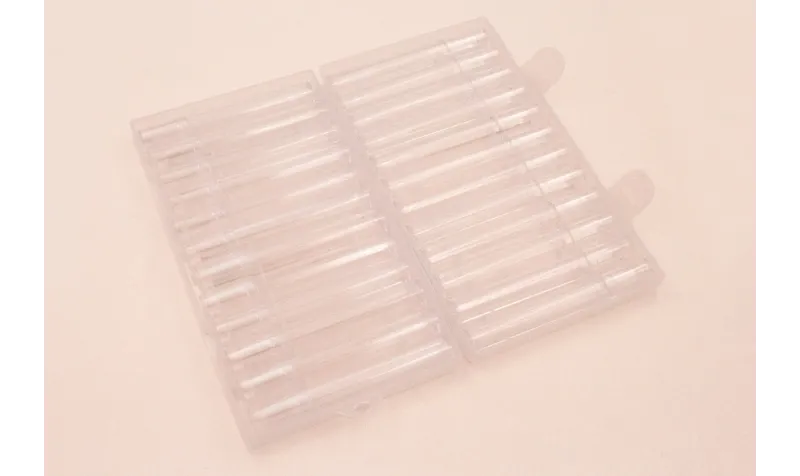 Caja de 17*9cms con 24 tubos / Organizadores bisutería