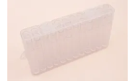 Caja de 17*9cms con 24 tubos / Organizadores bisutería