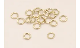 Arandela. 4*0,8 Baño Oro 18K y 3 micras espesor / Arandelas de Baño Oro 3 Micras 18K