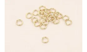 Arandela 2,5*0,4mm Baño Oro 18K y 3 micras espesor / Arandelas de Baño Oro 3 Micras 18K