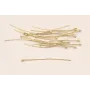 Alfiler 7*40mm cabeza de 1,8mm Baño Oro 18K-3 micr / Alfileres de Baño Oro 3 Micras 18K