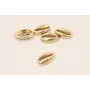 Cuenta Concha 9*5,5*3mm Baño Oro 18K 3 micras / Cuentas Metálicas de Baño Oro 3 Micras 18K