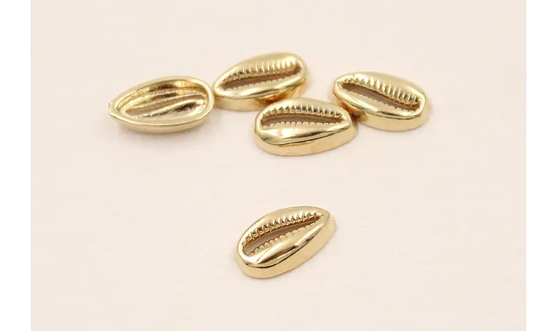 Cuenta Concha 9*5,5*3mm Baño Oro 18K 3 micras