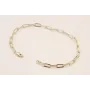 Pulsera completa 182*3,5mm Baño Oro / Bases de Pulseras de Baño Oro 3 Micras 18K