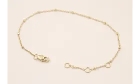 Pulsera microbola 178*1mm Baño Oro  / Bases de Pulseras de Baño Oro 3 Micras 18K