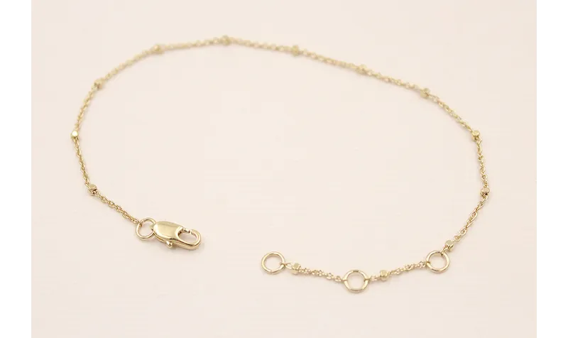 Pulsera microbola 178*1mm Baño Oro 18K y 3 micras
