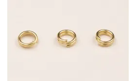 Arandela Dobre Aro 5mm Diam. Baño Oro 3micras 18K / Arandelas de Baño Oro 3 Micras 18K