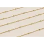 Cadena 1mm con microbola de 1,5mm Baño Oro 3M 18K / Cadenas de Baño Oro 3 Micras 18K