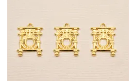  Colgante Barandilla Donosti  Oro 18K 3Micras / Cuentas Metálicas de Baño Oro 3 Micras 18K