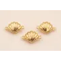 Entrepieza Concha 12*7mm Baño ORO 18K 3 Micras / Cuentas Metálicas de Baño Oro 3 Micras 18K