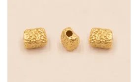 Pieza Irregular 5*3*3mm Baño Oro 18K 3Micras / Cuentas Metálicas de Baño Oro 3 Micras 18K