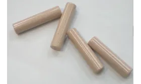 Tubo cristal Esmaltado 30*7mm Rosa viejo /Cuentas de  Cristal 