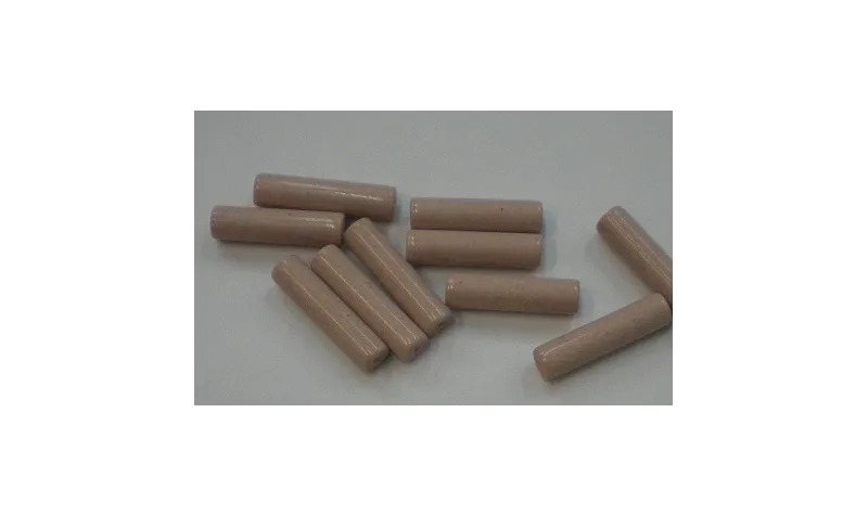 Tubo cristal Esmaltado 18*5mm Rosa viejo /Cuentas de  Cristal 