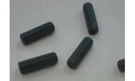 Tubo estriado 18*5m Azul /Cuentas de  Cristal 