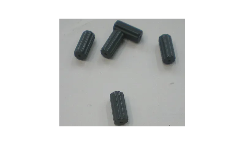 Tubo estriado 12*5m Azul /Cuentas de  Cristal 