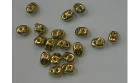 Gramo Superduo 2,5*5 Oro: 14ud/gramo /Cuentas de  Cristal 