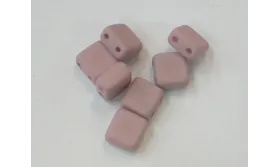 Tila 6*6mm Opaco Silk Malva /Cuentas de  Cristal 
