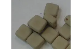 Tila 6*6mm Opaco Silk Terra /Cuentas de  Cristal 