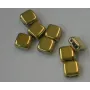 Tila 6*6mm Oro /Cuentas de  Cristal 