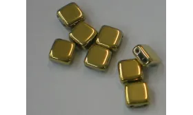 Tila 6*6mm Oro /Cuentas de  Cristal 