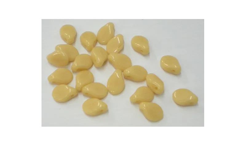 Gota PIP 5*7 crema /Cuentas de  Cristal 