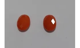 Cristal para cabujón 10,5*8,1mm Naranja Opaco /Cuentas de  Cristal 