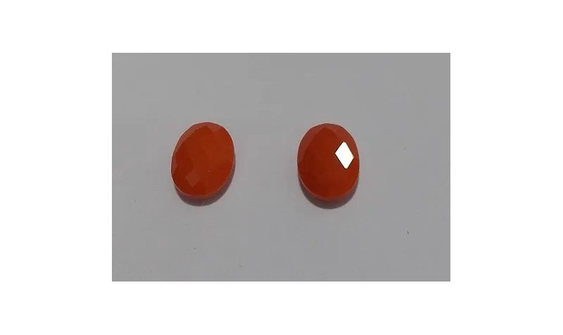 Cristal para cabujón 10,5*8,1mm Naranja Opaco /Cuentas de  Cristal 