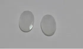 Cristal para cabujón 10,5*8,1mm Blanco opal /Cuentas de  Cristal 
