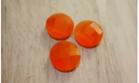 Disco Cristal facetado 11mm Naranja Camel Opal /Cuentas de  Cristal 