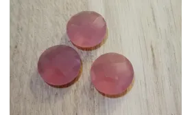 Disco Cristal facetado 11mm Morado Opal /Cuentas de  Cristal 