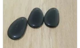 Lámina Irregular cristal africado 30*20mm Gris /Cuentas de  Cristal 