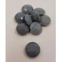 Disco Cristal facetado 11mm Gris Opaco /Cuentas de  Cristal 