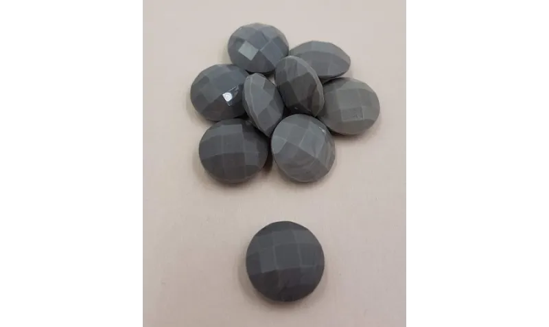 Disco Cristal facetado 11mm Gris Opaco /Cuentas de  Cristal 