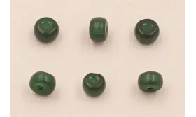 Donut Cristal 6*4mm  verde oscuro /Cuentas de  Cristal 