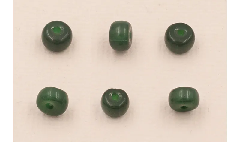 Donut Cristal 6*4mm  verde oscuro /Cuentas de  Cristal 