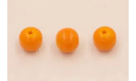 Bola Cristal 8mm color Naranja claro /Cuentas de  Cristal 