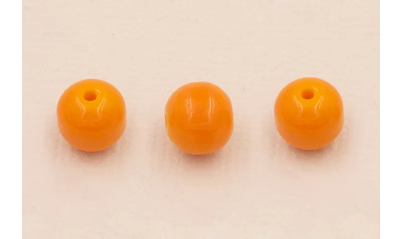 Bola Cristal 8mm color Naranja claro /Cuentas de  Cristal 