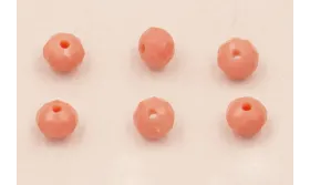 Facetada de 4mm Color Rosa Palo /Cuentas de  Cristal 