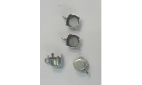 Colgante cabuzón Plata Vieja para cabujón de 7mm / Cuentas Metálicas de Latón / Zamak