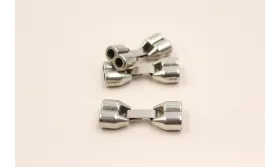 Cierre 2 cordones paso de 5mm / Cierres de Latón / Zamak