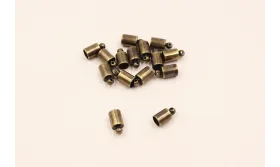 Terminal pequeño oro viejo 10mm long / Cuentas Metálicas de Latón / Zamak