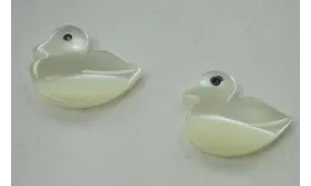 pato 15*12 nacar /Cuentas de  Nacar 