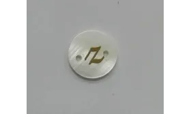 disco nacar 15mm letra z /Cuentas de  Nacar 