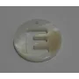 Letra calada 15mm Nacar E /Cuentas de  Nacar 