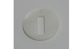 Letra calada 15mm Nacar I /Cuentas de  Nacar 