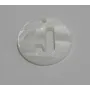 Letra calada 15mm Nacar J /Cuentas de  Nacar 