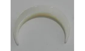 Media Luna Nacar 25*5 /Cuentas de  Nacar 