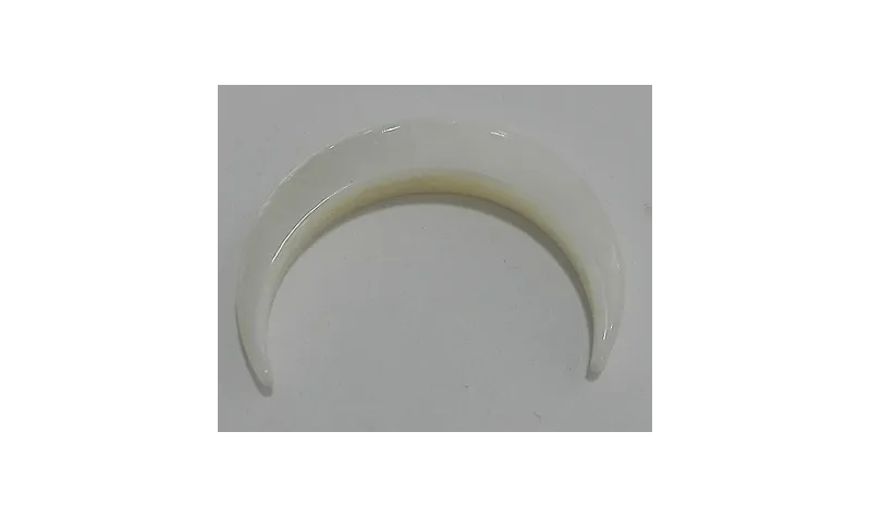 Media Luna Nacar 25*5 /Cuentas de  Nacar 