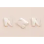 Letra Nacar N 10mm agujero horizontal superior /Cuentas de  Nacar 